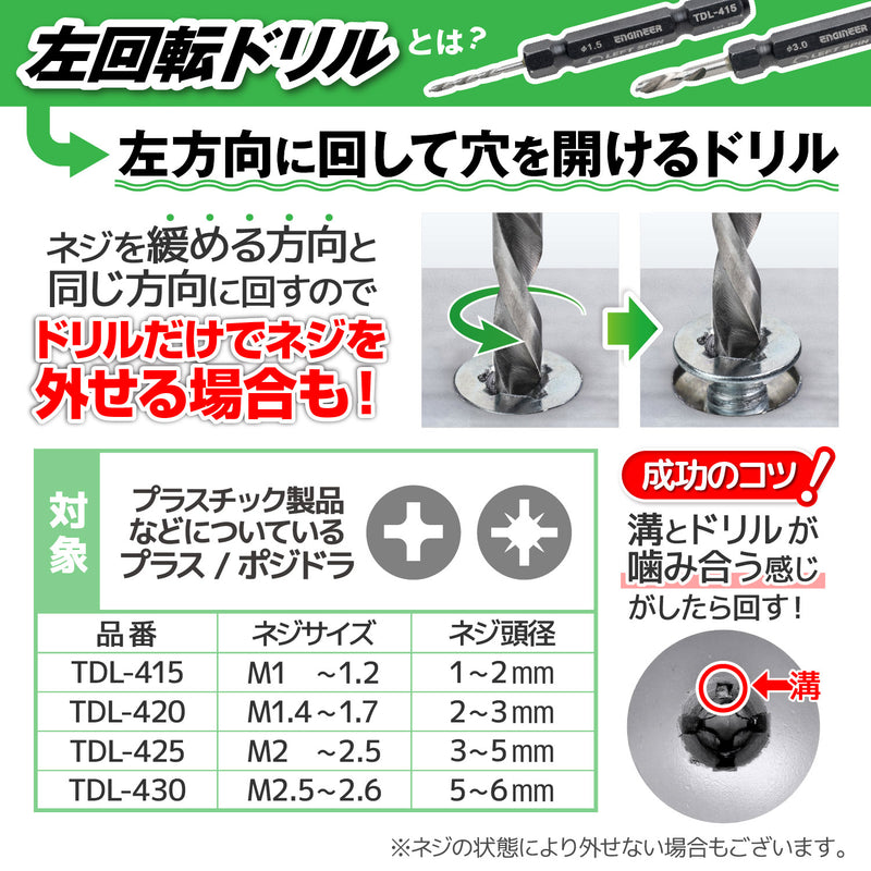Load image into Gallery viewer, TDL-420 Left rotation drill (Socket Screw Extractor(For “tricks” only)
