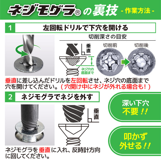 TDL-425 Left rotation drill (Socket Screw Extractor(For “tricks” only)