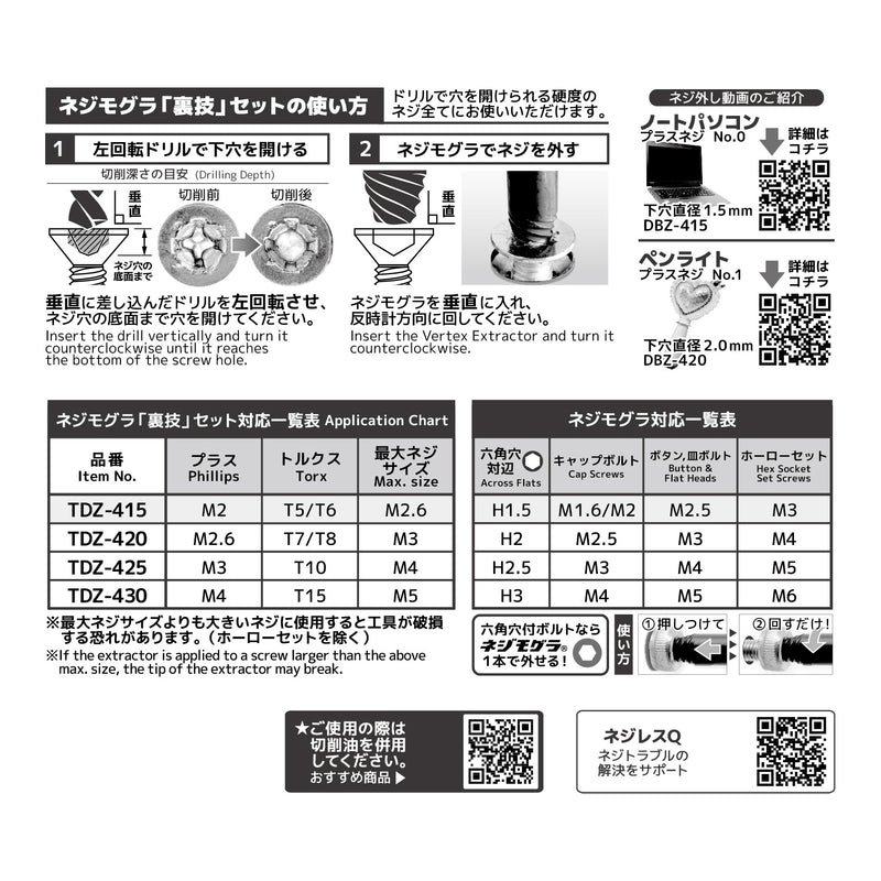 Load image into Gallery viewer, TDZ-415 Socket Screw Extractor&quot;Trick&quot; set

